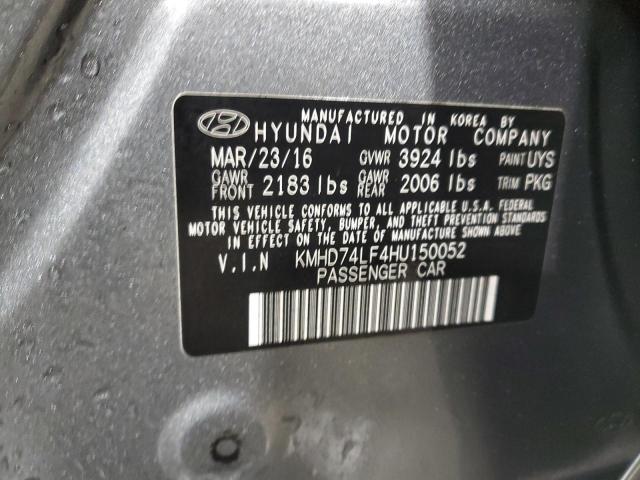 2017 HYUNDAI ELANTRA SE - KMHD74LF4HU150052