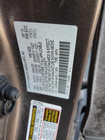 2016 HONDA CR-V SE - 5J6RM4H44GL111874