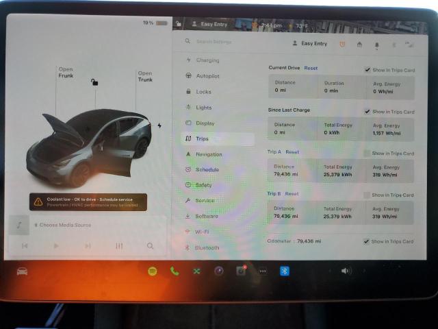 VIN 5YJYGDEE0MF141166 2021 TESLA MODEL Y no.9