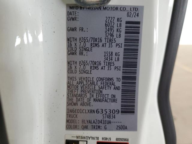 2024 NISSAN FRONTIER S - 1N6ED1CLXRN635309