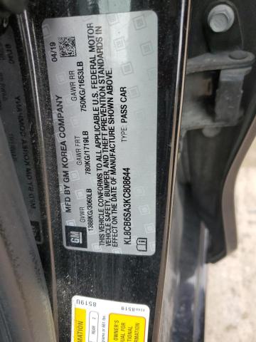2019 CHEVROLET SPARK LS - KL8CB6SA3KC808644