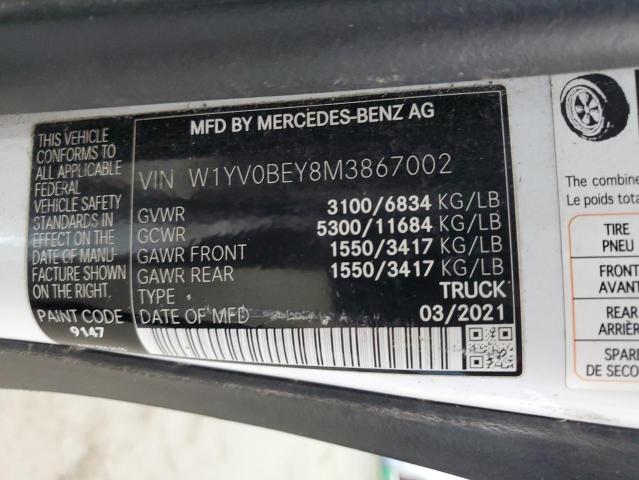 VIN W1YV0BEY8M3867002 2021 MERCEDES-BENZ METRIS no.13