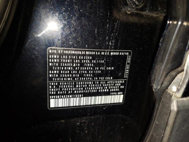 VIN 3VV3B7AX2KM116281 2019 VOLKSWAGEN TIGUAN no.12