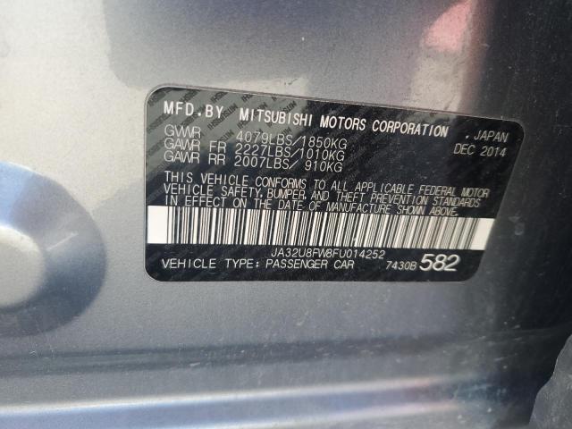 2015 MITSUBISHI LANCER GT JA32U8FW8FU014252