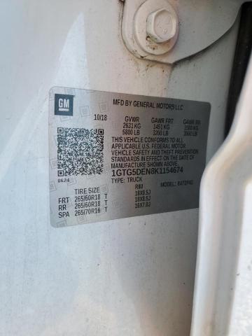 2019 GMC CANYON SLT 1GTG5DEN8K1154674