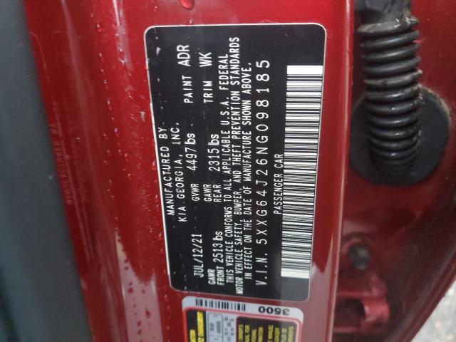 2022 KIA K5 GT LINE 5XXG64J26NG098185