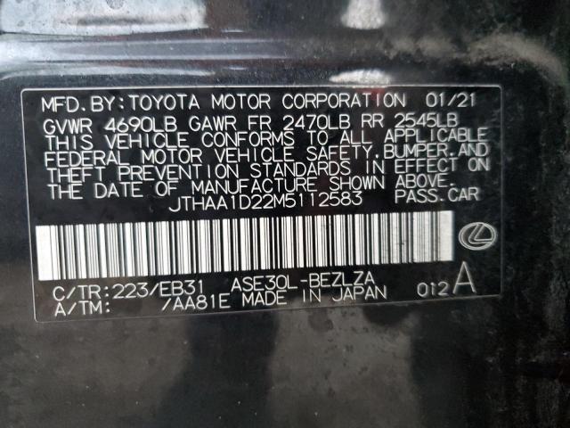 2021 LEXUS IS 300 - JTHAA1D22M5112583