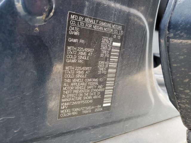 2015 NISSAN ROGUE S - KNMAT2MV6FP533046