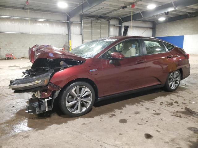 HONDA CLARITY 2018 maroon  hybrid engine JHMZC5F14JC019029 photo #1