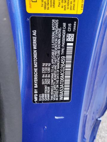 2021 BMW M440I WBA53AT06MCG26459