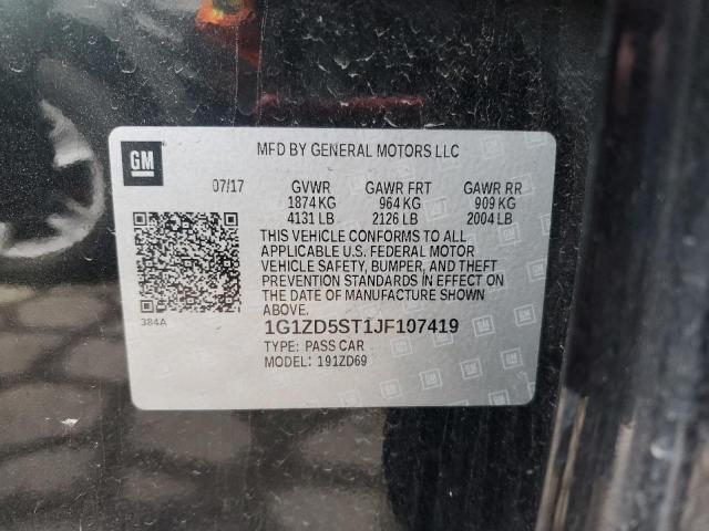 2018 CHEVROLET MALIBU LT - 1G1ZD5ST1JF107419