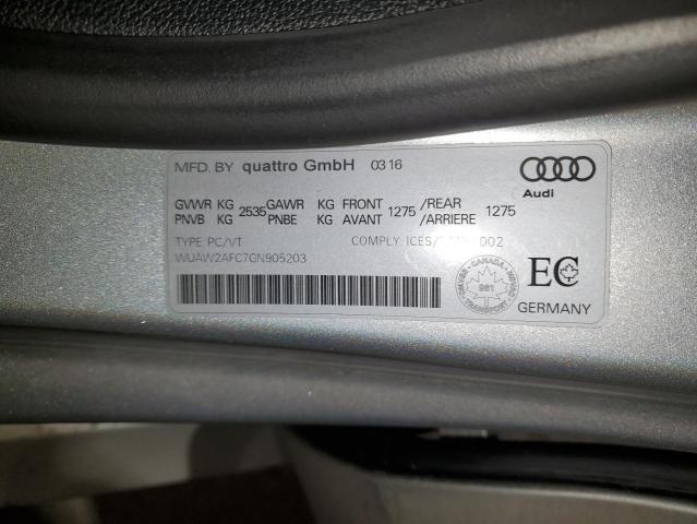 2016 AUDI RS7 WUAW2AFC7GN905203