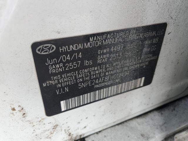 VIN 5NPE24AF8FH011494 2015 HYUNDAI SONATA no.13