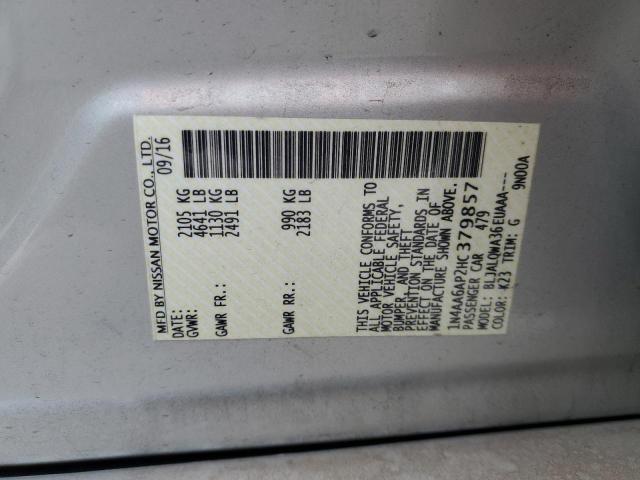 2017 NISSAN MAXIMA 3.5 - 1N4AA6AP2HC379857