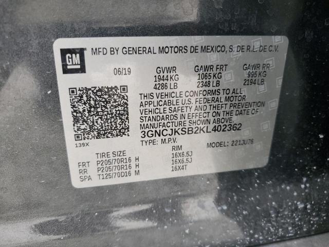 2019 CHEVROLET TRAX LS - 3GNCJKSB2KL402362