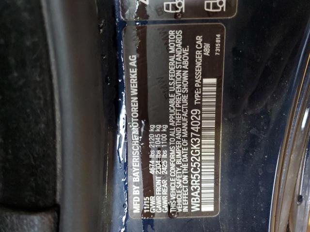 2016 BMW 435 XI WBA3R5C52GK374029