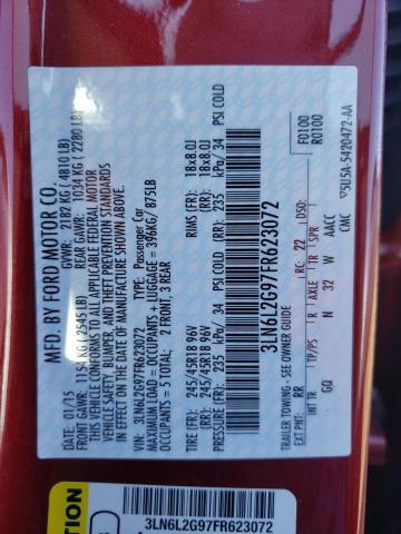 2015 LINCOLN MKZ - 3LN6L2G97FR623072