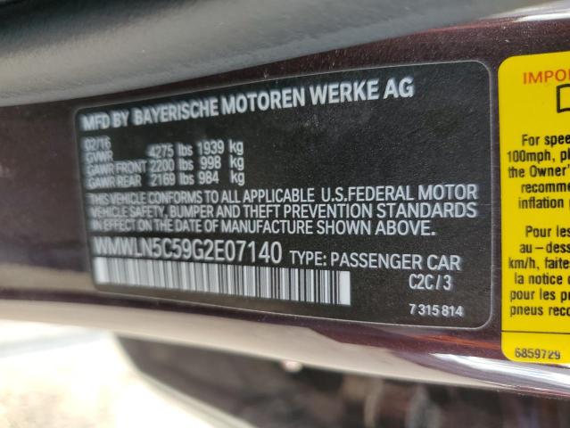 2016 MINI COOPER CLU - WMWLN5C59G2E07140