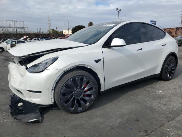 TESLA MODEL Y 2024 white  electric 7SAYGDEF8RF179750 photo #1