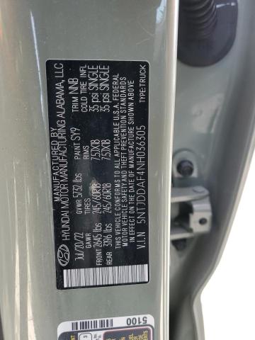 2022 HYUNDAI SANTA CRUZ - 5NTJDDAF4NH036305