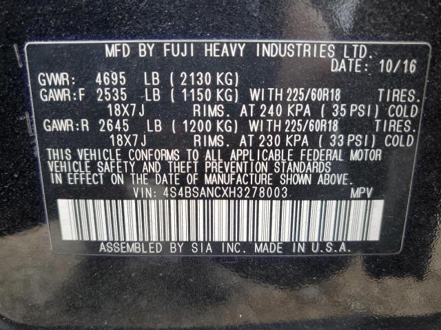 2017 SUBARU OUTBACK 2. - 4S4BSANCXH3278003
