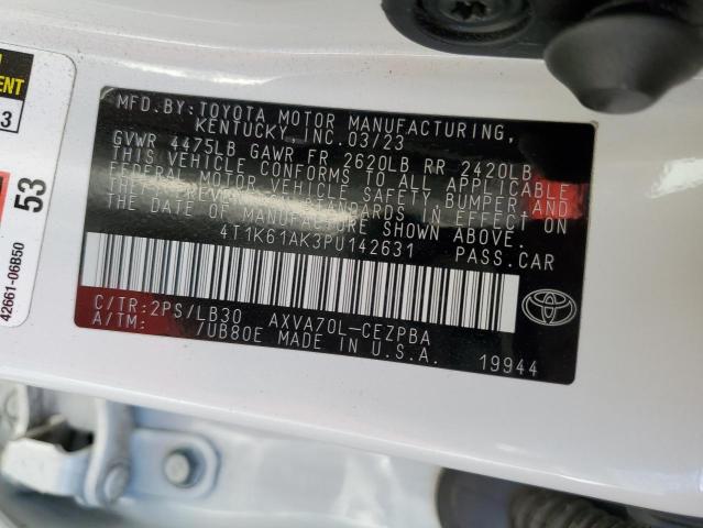 VIN 4T1K61AK3PU142631 2023 TOYOTA CAMRY no.12