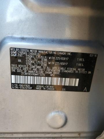 2016 TOYOTA RAV4 LE - 2T3BFREVXGW473376