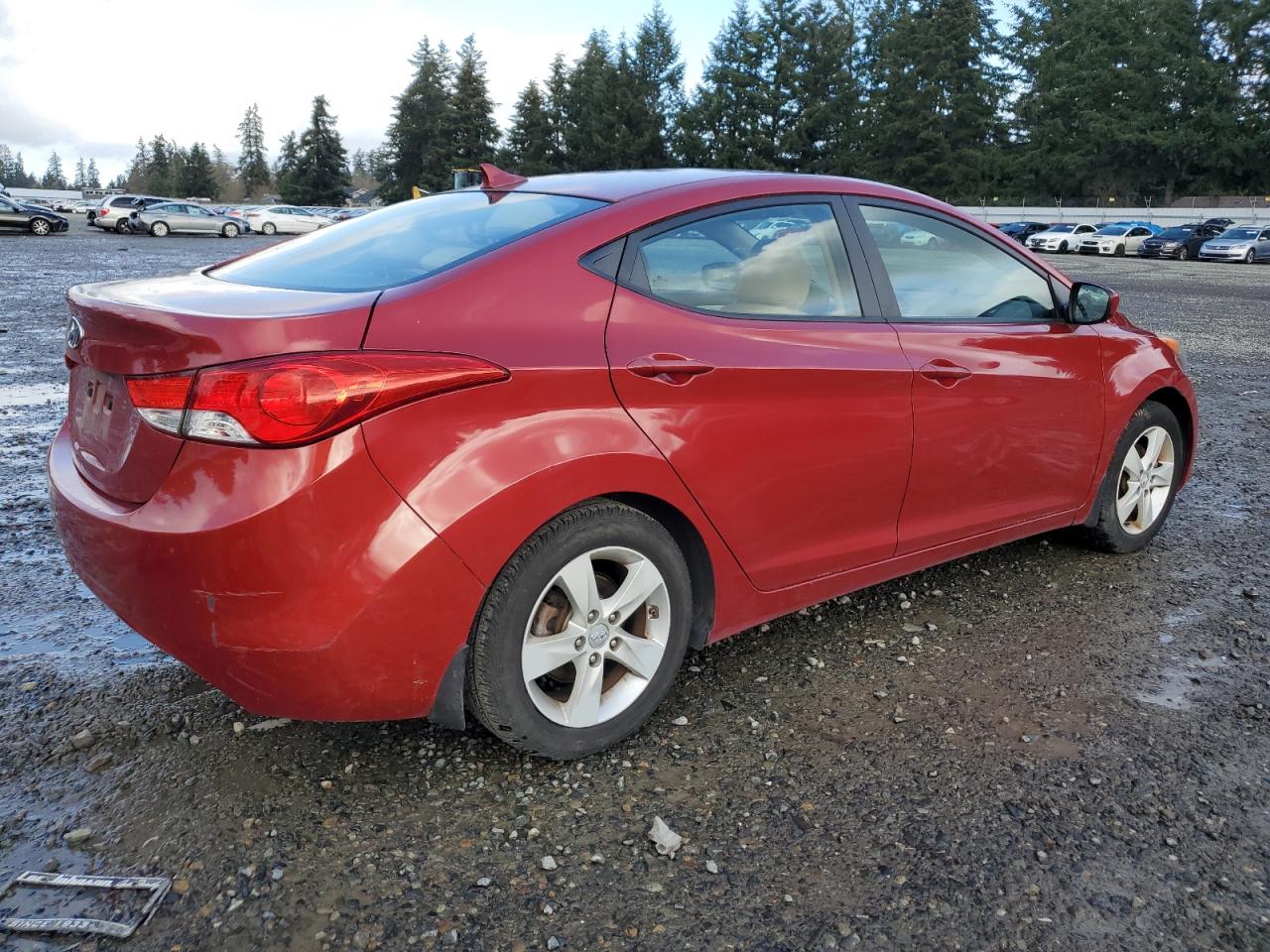 Lot #3034538758 2013 HYUNDAI ELANTRA GL