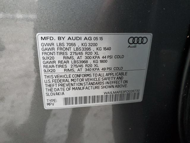 VIN WA1LMAFE3FD026730 2015 AUDI Q7 no.14