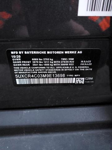 2021 BMW X5 5UXCR4C03M9E13698