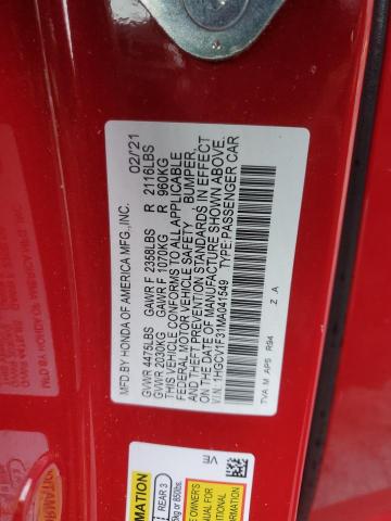 2021 HONDA ACCORD SPO - 1HGCV1F31MA041549