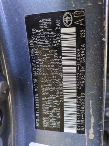 2018 TOYOTA COROLLA L - 2T1BURHE3JC070634
