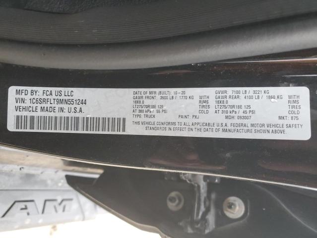 2021 RAM 1500 REBEL - 1C6SRFLT9MN551244