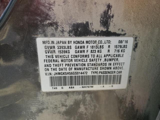 2016 HONDA FIT LX - JHMGK5H56GS014472