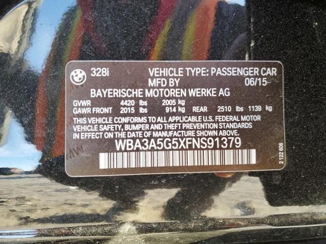 2015 BMW 328 I - WBA3A5G5XFNS91379
