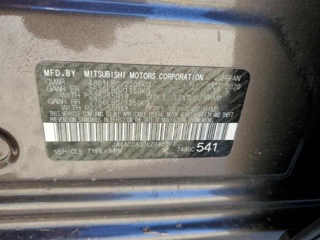 2020 MITSUBISHI OUTLANDER - JA4AD2A38LZ045873