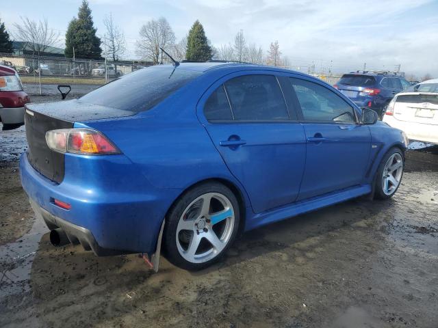 MITSUBISHI LANCER EVO 2012 blue sedan 4d gas JA32W5FV6CU009644 photo #4