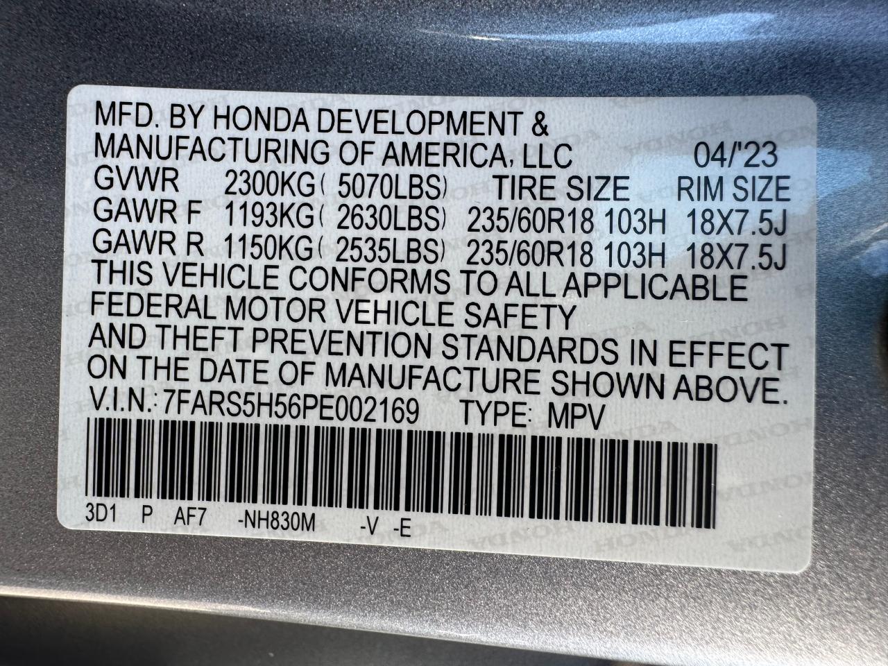 Lot #3034287099 2023 HONDA CR-V SPORT