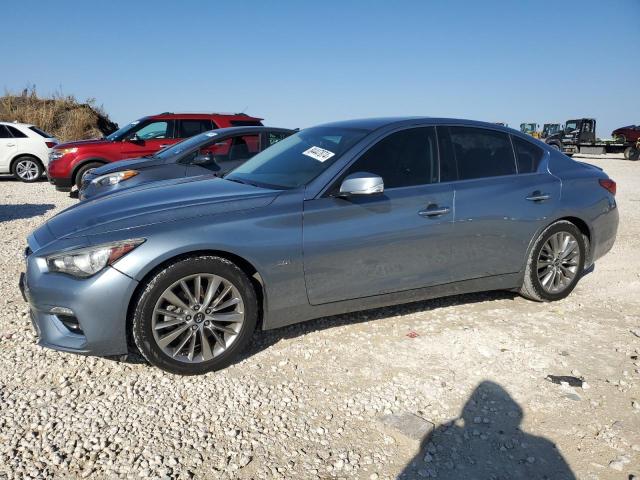 INFINITI Q50 LUXE 2018 blue  gas JN1EV7AP2JM358080 photo #1