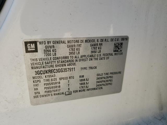 2016 CHEVROLET SILVERADO - 3GCUKREC3GG357911
