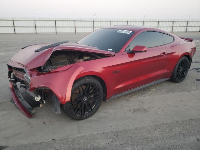 FORD MUSTANG GT 2017 maroon coupe gas 1FA6P8CF1H5247987 photo #1