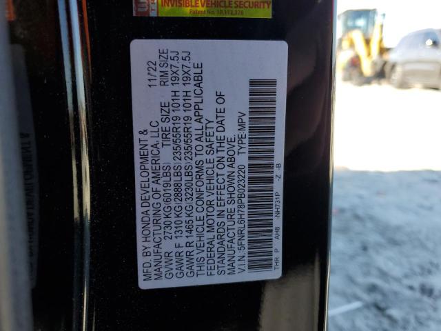 2023 HONDA ODYSSEY SP 5FNRL6H78PB023220