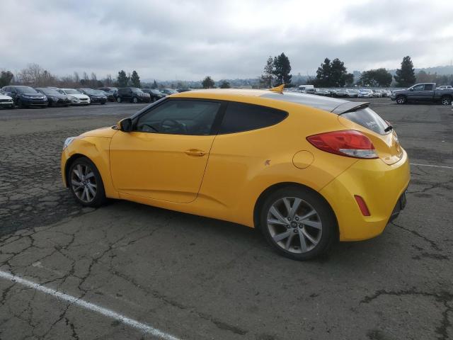 HYUNDAI VELOSTER 2016 yellow  gas KMHTC6AD9GU271131 photo #3