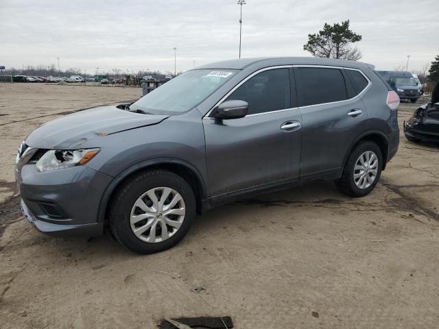 NISSAN ROGUE S 2015 gray 4dr spor gas KNMAT2MTXFP548504 photo #1