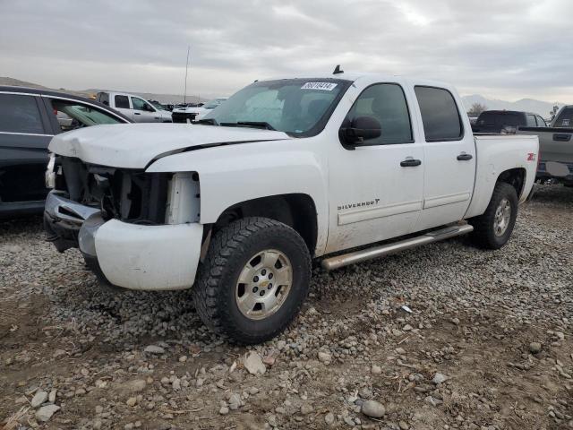 CHEVROLET SILVERADO 2011 white crew pic flexible fuel 3GCPKSE39BG345808 photo #1