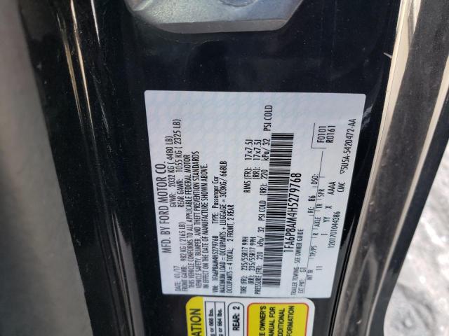 2017 FORD MUSTANG - 1FA6P8AM4H5279768