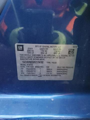 2015 CHEVROLET SILVERADO - 1GCVKREC6FZ174182