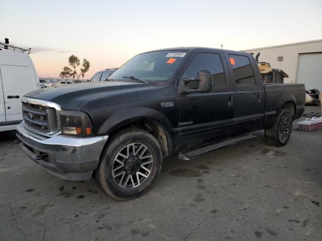 FORD F250 SUPER 2003 black crew pic diesel 1FTNW20F03EA23645 photo #1