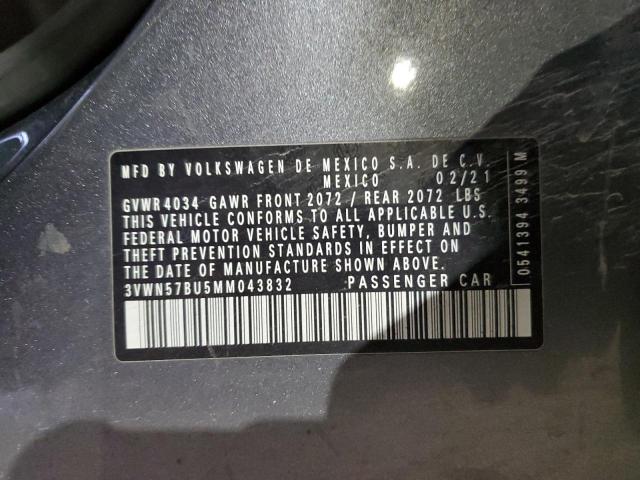 2021 VOLKSWAGEN JETTA S - 3VWN57BU5MM043832