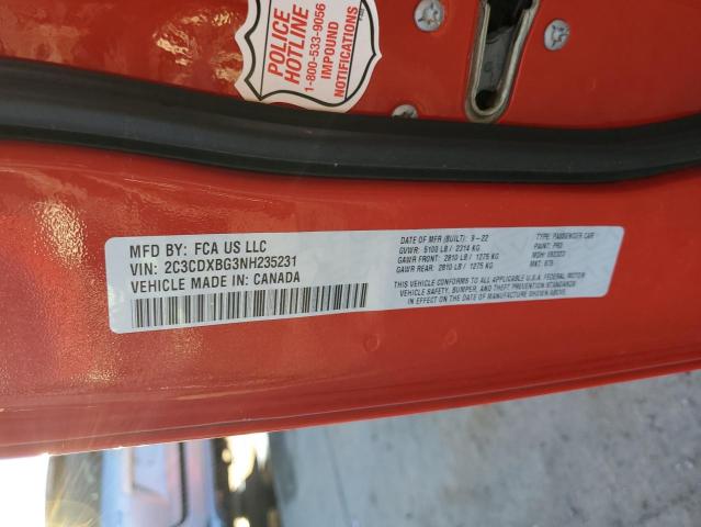 2022 DODGE CHARGER SX - 2C3CDXBG3NH235231